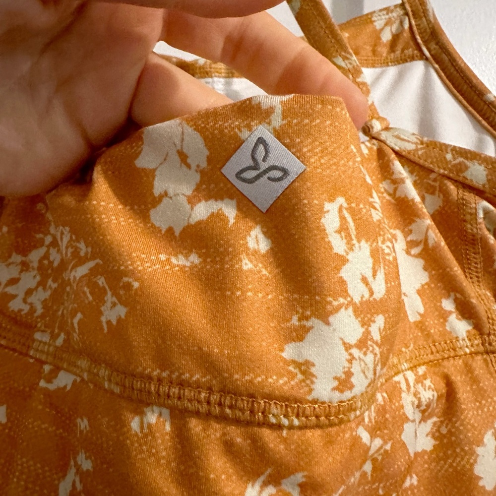 Mustard yellow yoga top